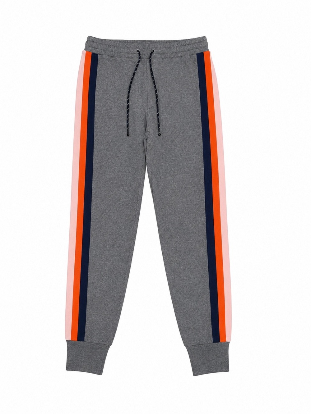 Sundry Stripe Jogger Sweatpants Gray Pink Orange Navy Size 1 IS Size 4-6 Small